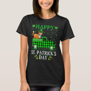 Funny Buffalo Kariert Green Truck Bobcat St Patric T-Shirt