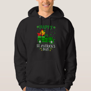 Funny Buffalo Kariert Green Truck Goldfish St Patr Hoodie