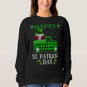 Funny Buffalo Kariert Green Truck Handball St. Pat Sweatshirt