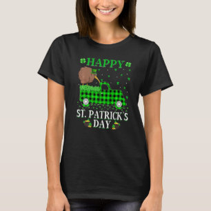Funny Buffalo Kariert Green Truck Kiwi Bird St Pat T-Shirt