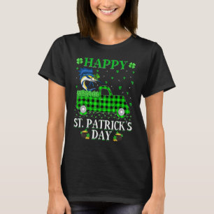 Funny Buffalo Kariert Green Truck Sailfish St Patr T-Shirt