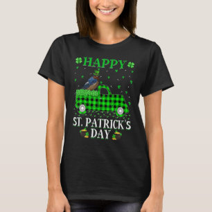 Funny Buffalo Karierter Grüner Lkw Schwalbenschwan T-Shirt