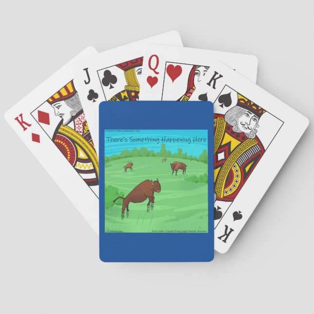 Funny Buffalo Springfield für was es wert ist Spielkarten (Rückseite)