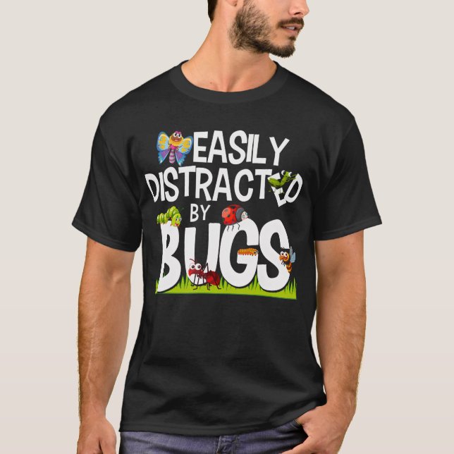 Funny Bug Insekten leicht von Bugs Scienc abgelenk T-Shirt (Vorderseite)
