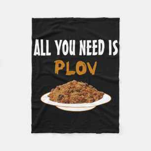 Funny Bukharian Usbek Food - Plov Lover Grillen T- Fleecedecke