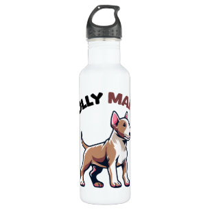 Funny Bull Terrier Dog Edelstahlflasche