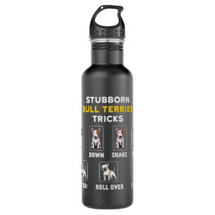 Funny Bull Terrier Dog Edelstahlflasche