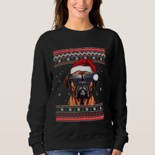 Funny Bulldog Christmas Rentier Dog Lover Xmas Ug Sweatshirt