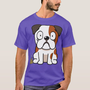 Funny Bulldog ducht Poo Poo Poo T-Shirt