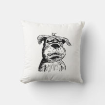 Funny Bulldog Kissen - "Der Pout, der Herz gewinnt