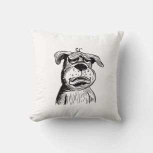 Funny Bulldog Kissen - "Der Pout, der Herz gewinnt