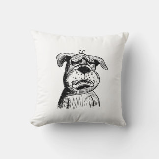 Funny Bulldog Kissen - "Der Pout, der Herz gewinnt