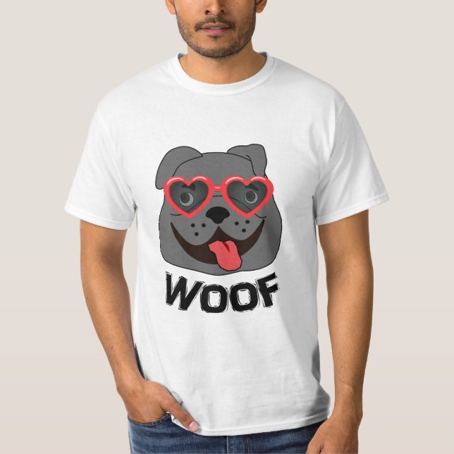 Funny Bulldog T Shirt für Männer (Vorderseite)