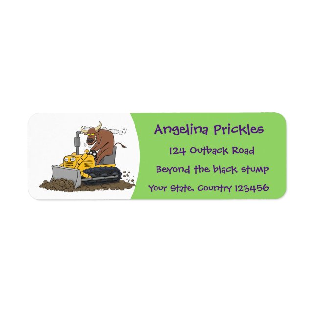 Funny Bulldozer Driving Cartoon (Vorne)