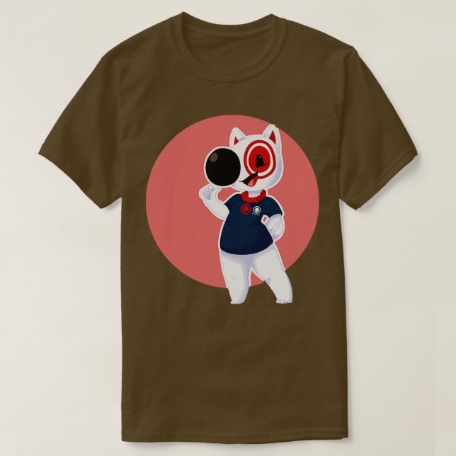 Funny Bullseye Dog Team Membre TShirt 9 (Design devant)