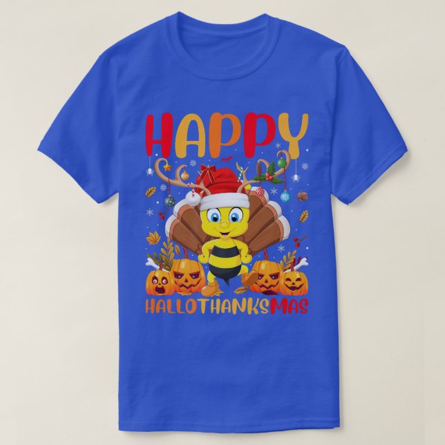 Funny Bumble Bee Lover Happy Bumble Bee HelloThank T-Shirt (Design vorne)