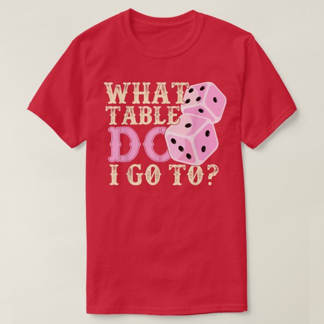 Funny Bunco Player Geschenk Welches Spiel würfeln  T-Shirt (Design vorne)