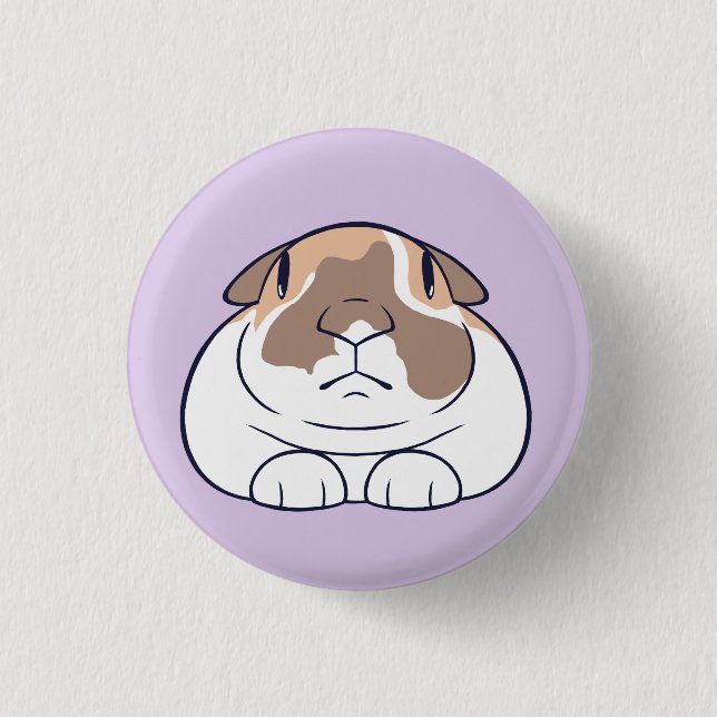Funny Bunny Abzeichen Button (Vorderseite)