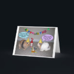 Funny Bunny Birthday Card Karte<br><div class="desc">Zwei kleine Brötchen lernen auf die harte Art und Weise,  dass zu viele Geburtstagskuchen einen Geburtstagskuchen ruinieren können.</div>