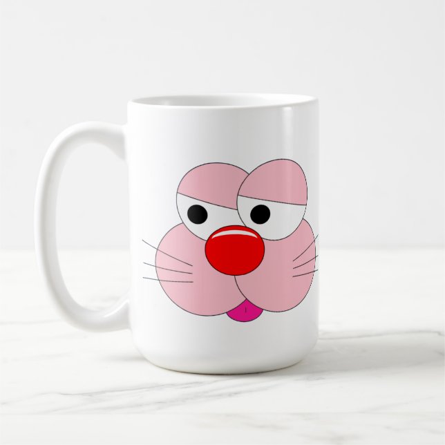 Funny Bunny Cartoon - Cooler Spaß Kaffeetasse (Links)