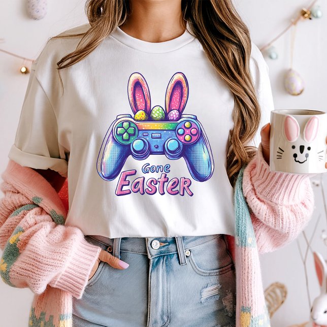 Funny Bunny Gamer Controller Oaster T-Shirt (Von Creator hochgeladen)