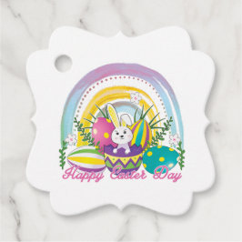 Funny Bunny Happy Easter Day Geschenkanhänger