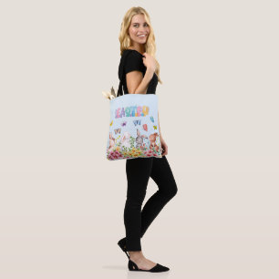 Funny Bunny Happy Easter Day Tasche