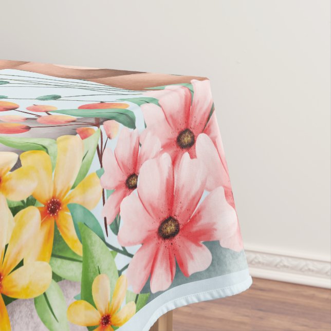 Funny Bunny Happy Easter Day Tischdecke (Beispiel)