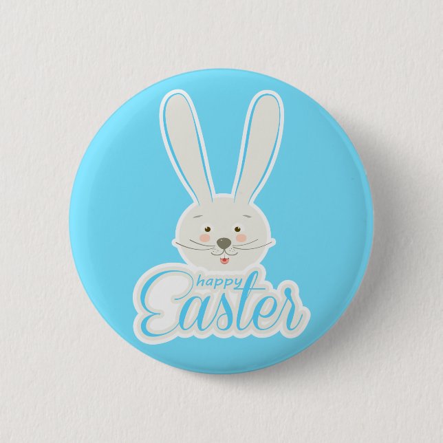 FUNNY BUNNY Hapy Oaster Eggs Jagen Party Button (Vorderseite)