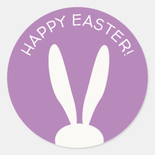 FUNNY BUNNY Hapy Ostereier Jagd Party Runder Aufkleber
