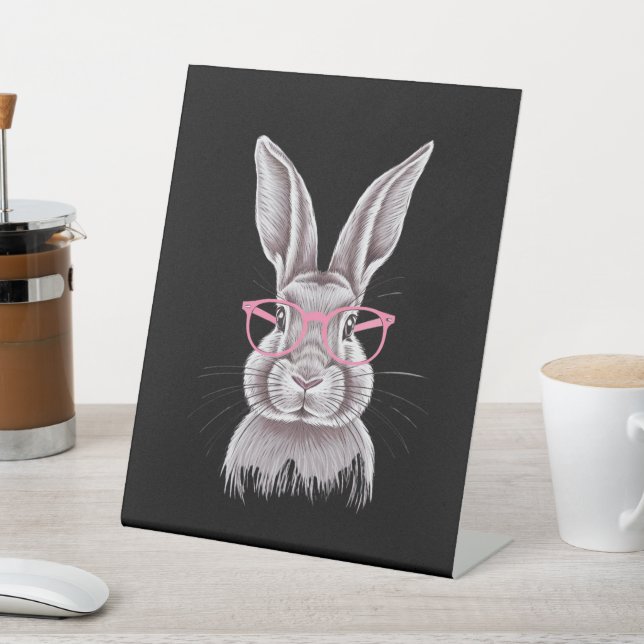 Funny Bunny Niedliche Familiengeschenke Ostern Sockelschild (In SItu)