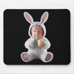 Funny Bunny Oster Trump Meme Happy Ostertag Mousepad