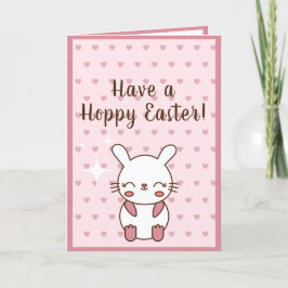 Funny Bunny Rabbit Süße Tier Happy Oaster wünscht Feiertagskarte