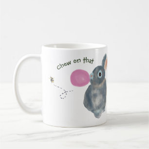 Funny Bunny Tasse - Illustration über Wasserfarben