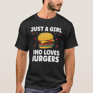 Funny Burger Art für Mädchen Hamburger Cheesebu T-Shirt