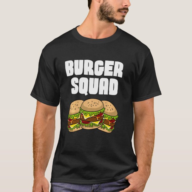 Funny Burger für Männer Hamburger Cheeseburger T-Shirt (Vorderseite)