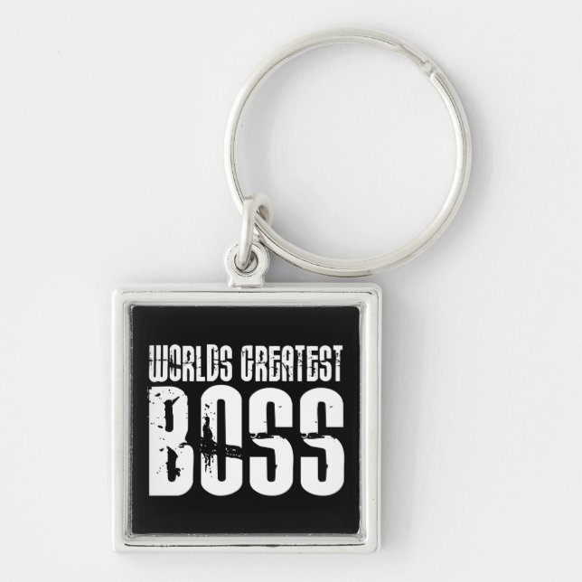 Funny Büro Humor Bosses : Der größte Boss der Welt Schlüsselanhänger (Vorne)