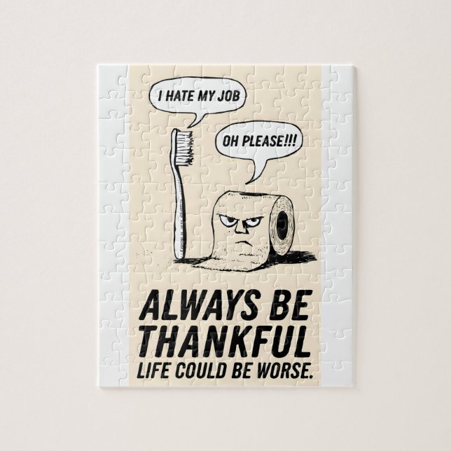 Funny Büro Humor: Toothbrush & Toilet Paper Art (Vertikal)
