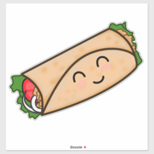 FUNNY BURRITO DIE-CUT STYLE DECAL STICKER FÜR AUTO