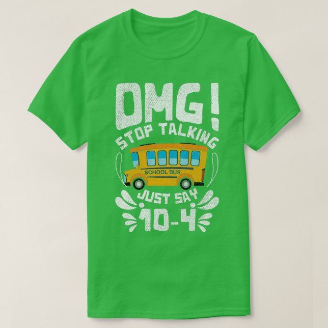 Funny Bus Fahrer Design Zitat nicht mehr reden T-Shirt (Design vorne)