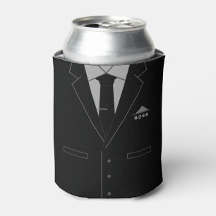 Funny Business Black Anzug Boss Can Cooler Dosenkühler