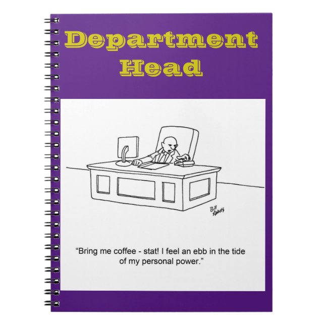 Funny Business Notebook - Geschenkmanagement Notizblock (Vorderseite)
