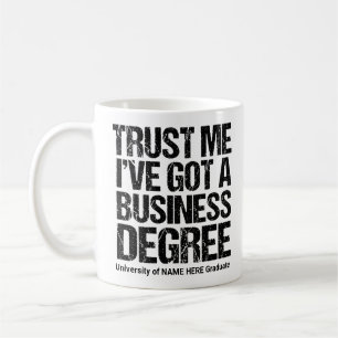 Funny Business School Abschluss Custom Uni Kaffeetasse
