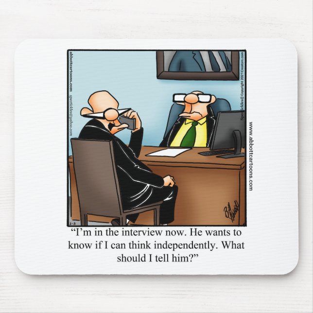 Funny Business Spaß Mouse Pad Mousepad (Vorne)