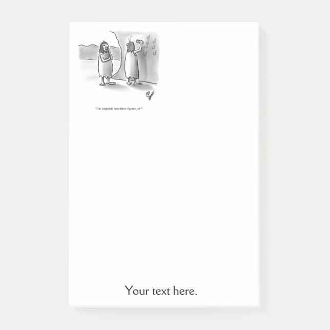 Funny Business Spaß Post-it Klebezettel (Vorderseite)