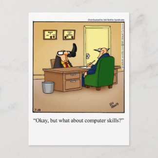 Funny Business Spaß Postcard Postkarte