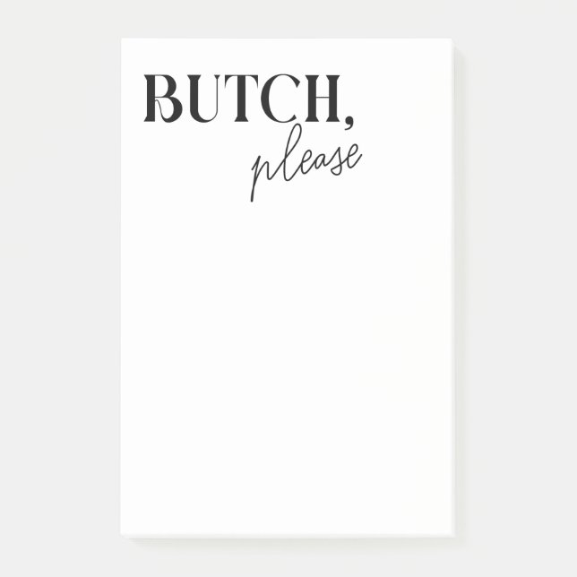 Funny Butch Masc Lesbian Wife Gift Anniversary  Post-it Klebezettel (Vorderseite)