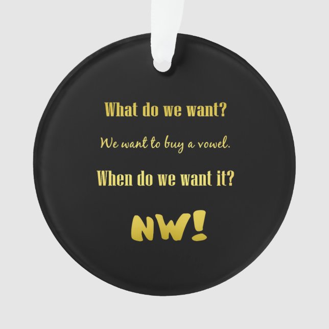 Funny Buy a Vowel — Now! (devant)