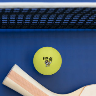 Funny Buzz-Fu Bee Martial Arts Tischtennisball