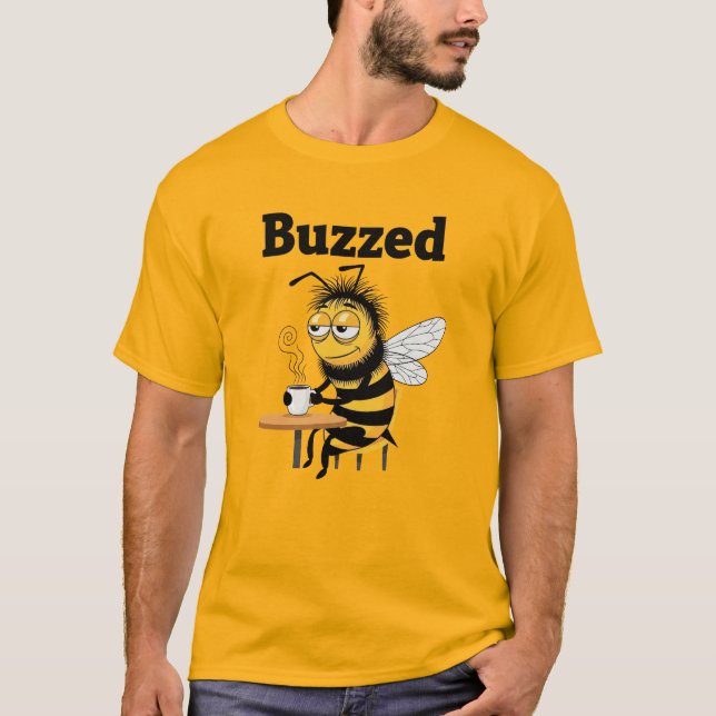 Funny Buzzed Bee T-Shirt (Vorderseite)